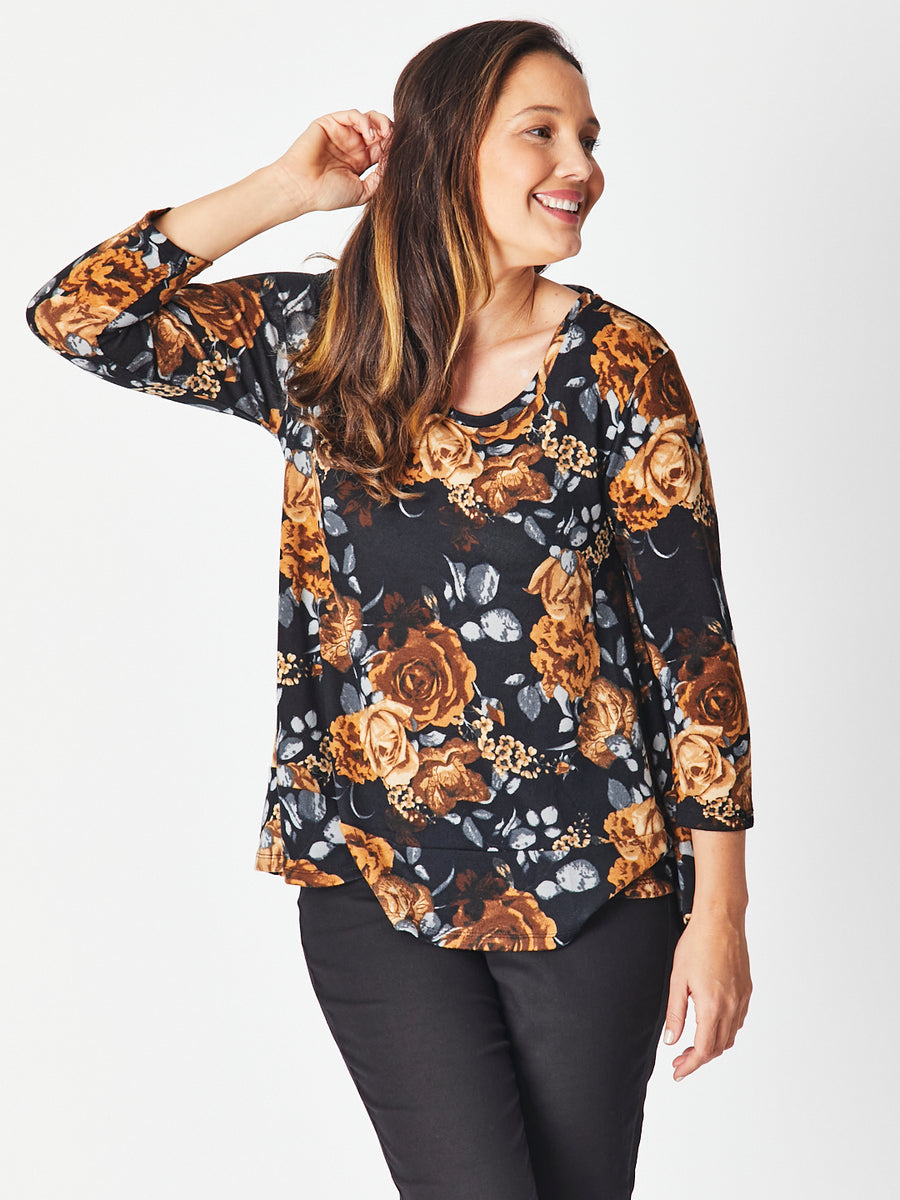 LUNA SKY | Print Top