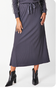 LUNA SKY | Rib Skirt