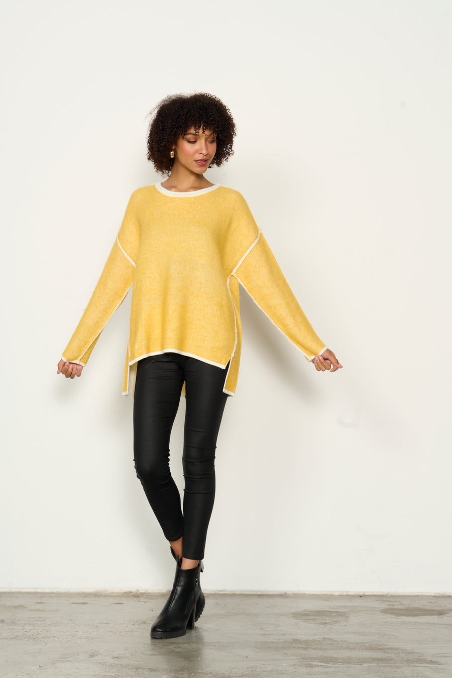 CAJU | Split Hem Jumper