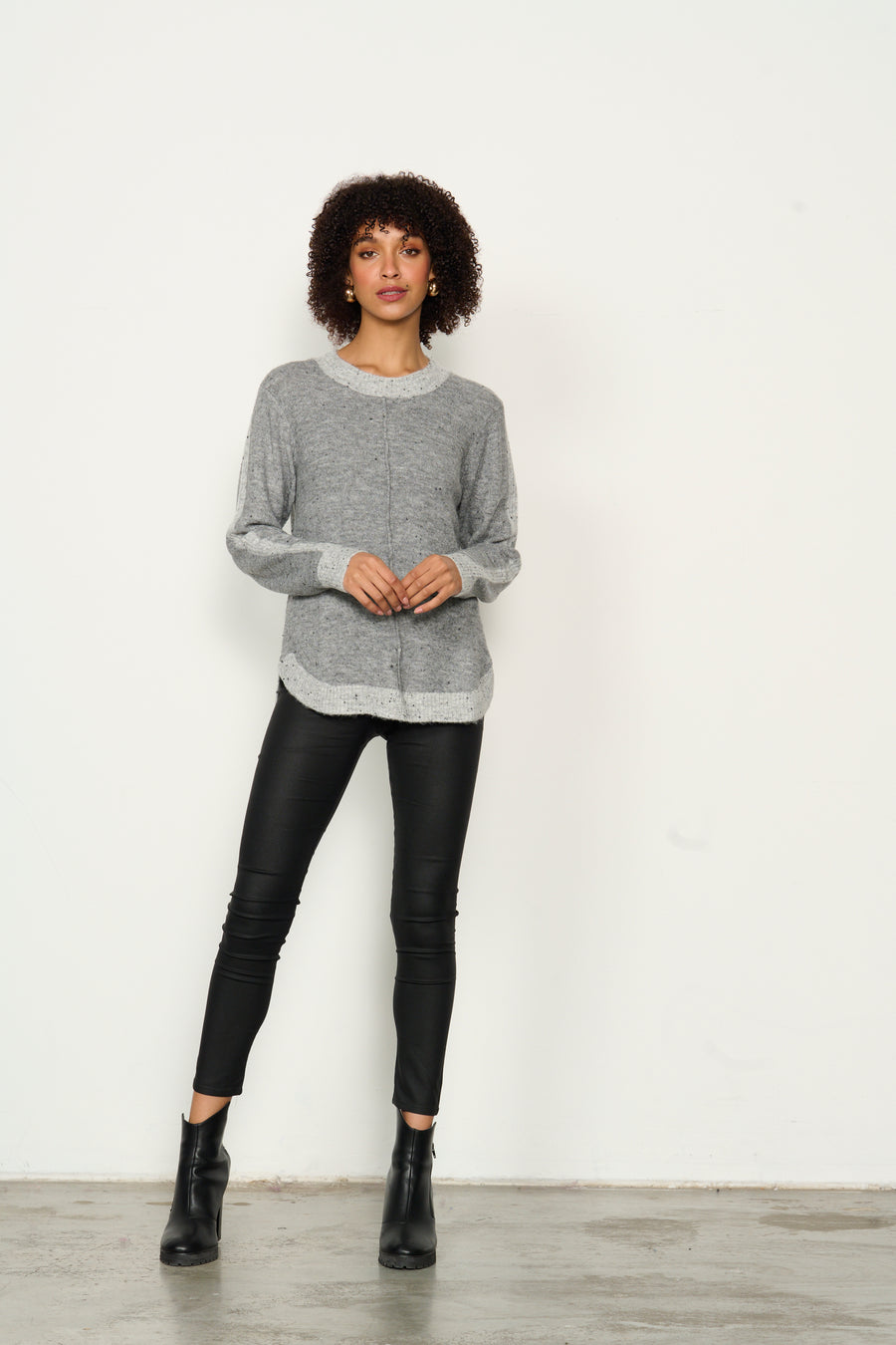 CAJU | Scoop Hem Jumper