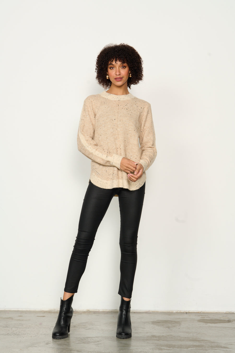 CAJU | Scoop Hem Jumper