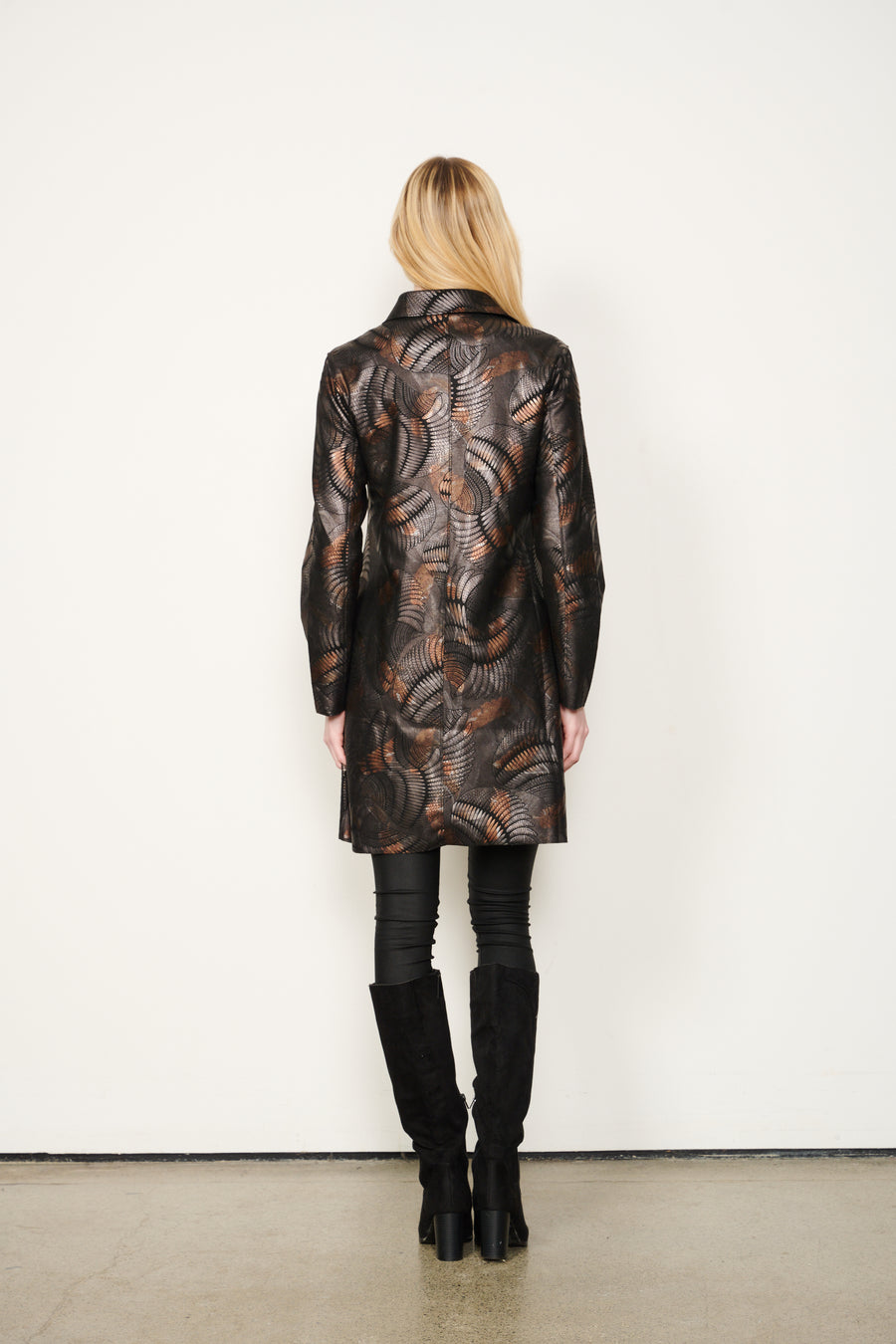 HOLMES & FALLON | Metallic Print Coat