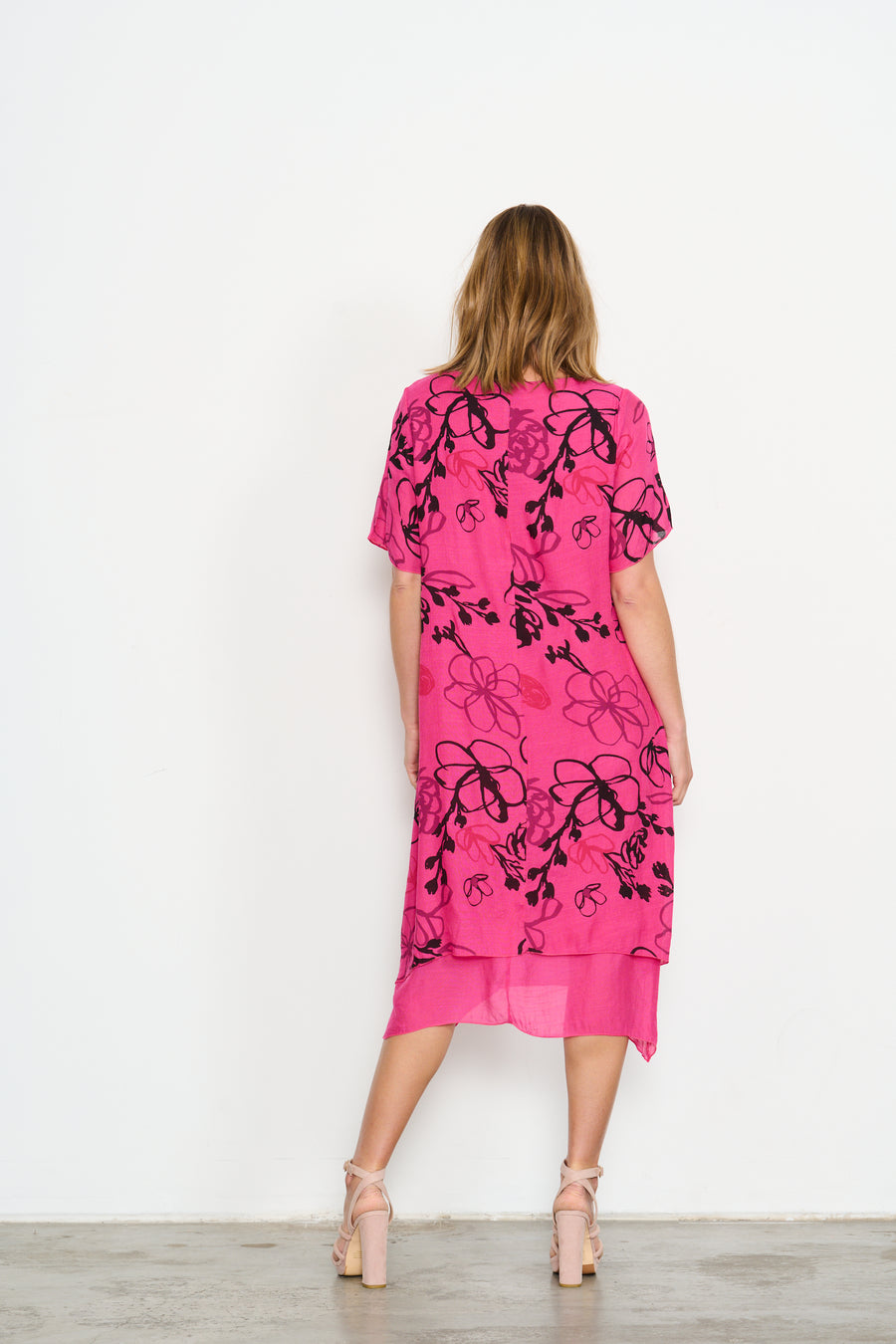 HOLMES & FALLON | 2 layer printed dress