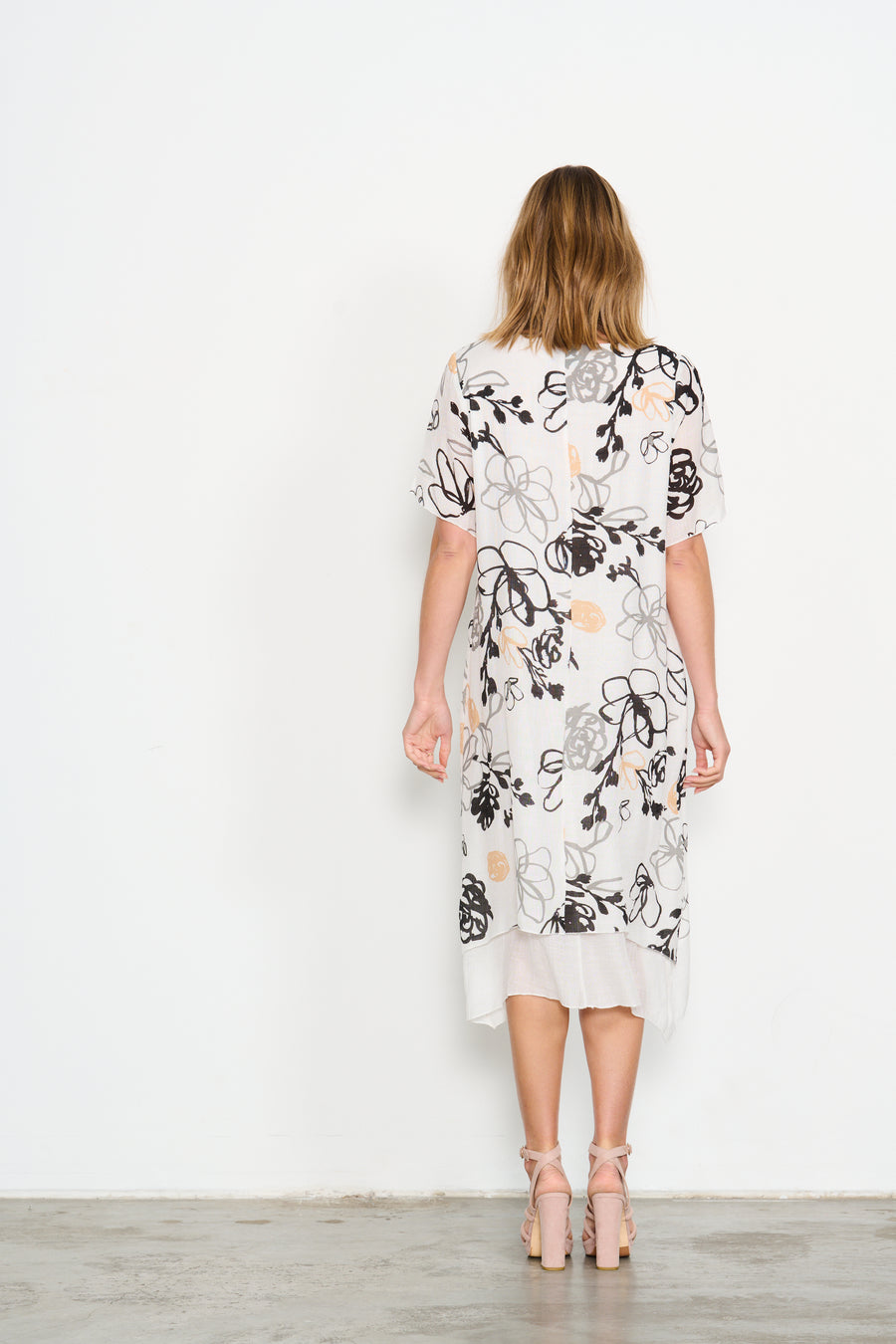 HOLMES & FALLON | 2 layer printed dress