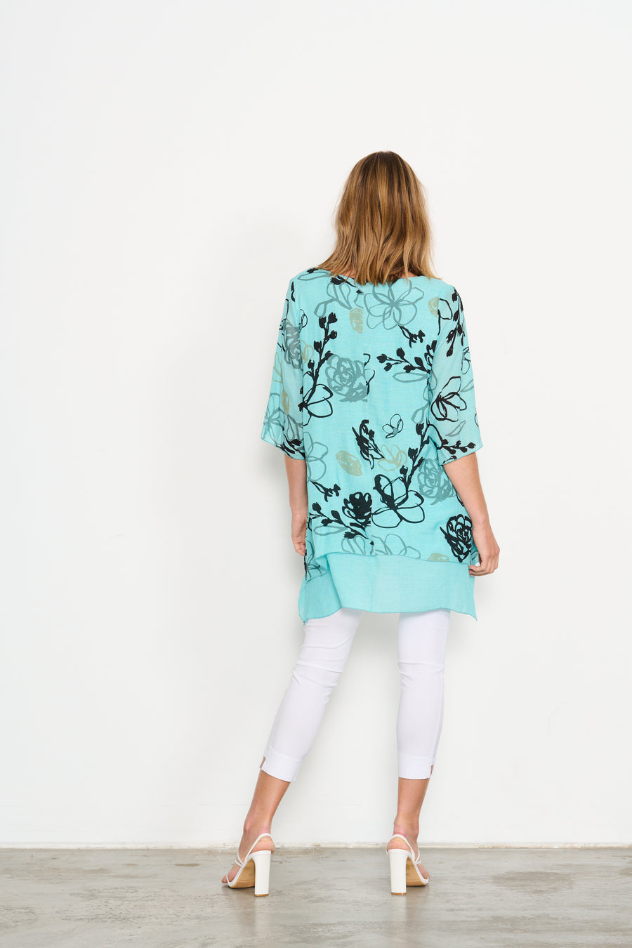 HOLMES & FALLON | 2 layer printed tunic