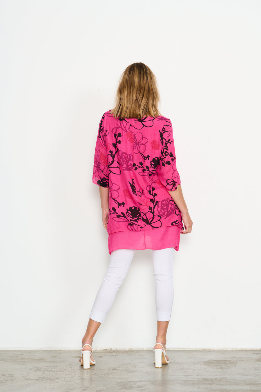 HOLMES & FALLON | 2 layer printed tunic