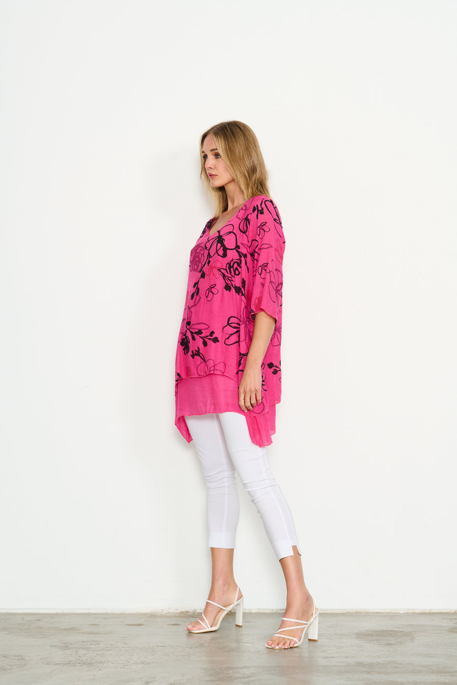 HOLMES & FALLON | 2 layer printed tunic