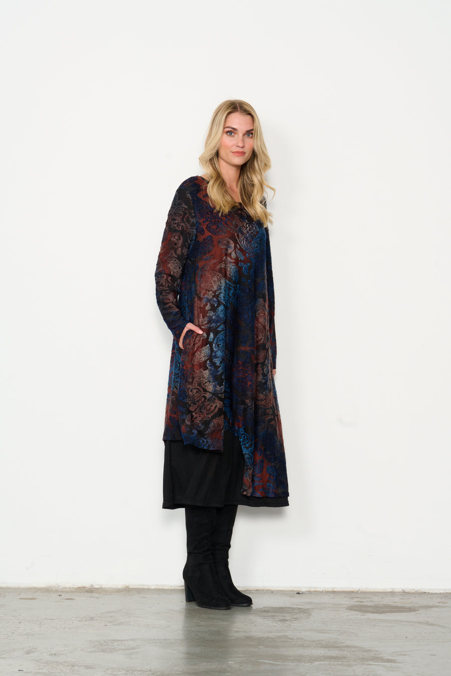 HOLMES & FALLON | Jacquard Print Dress