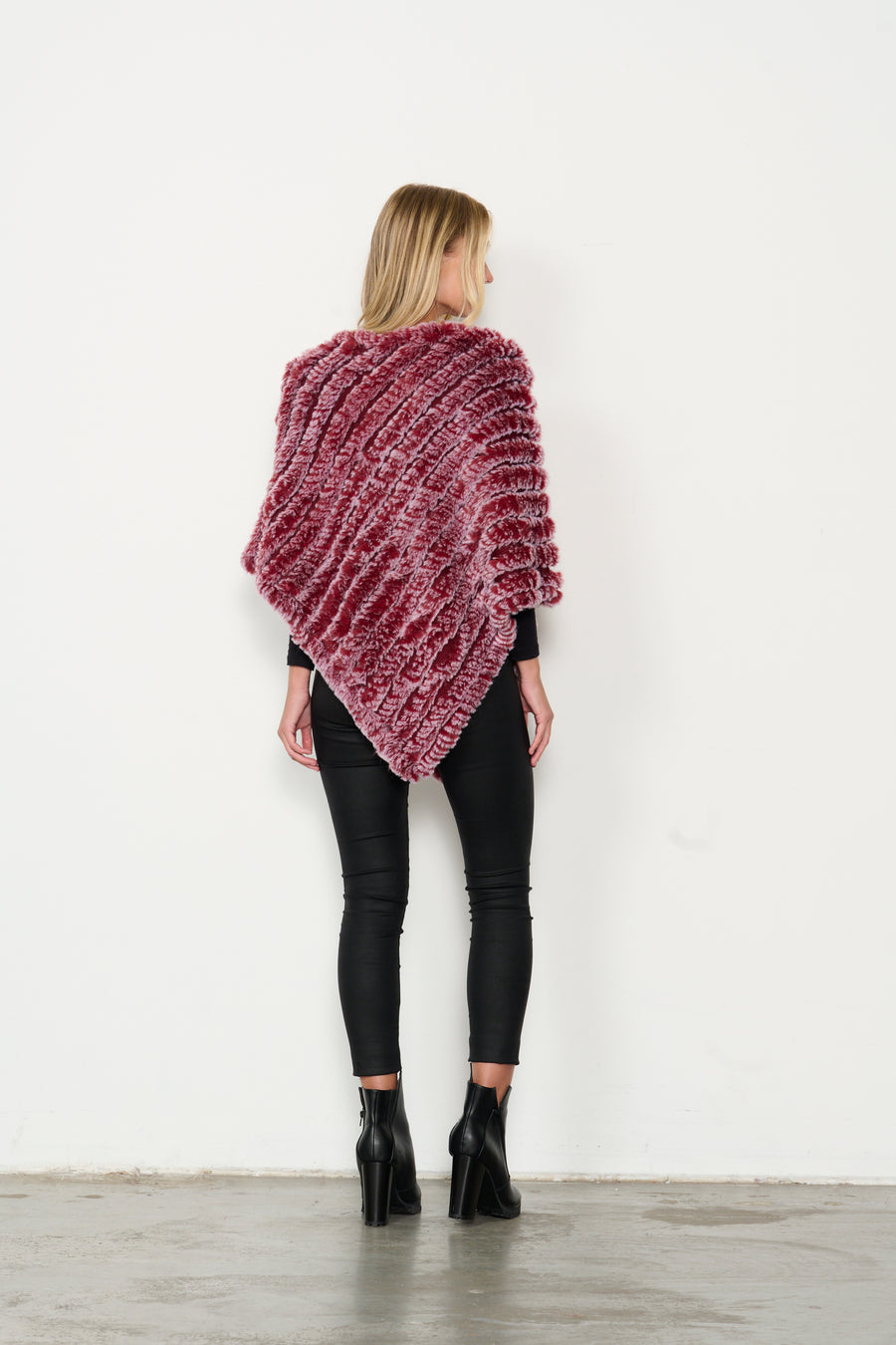 HOLMES & FALLON | Faux Fur Poncho