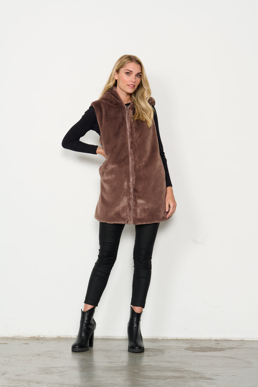 HOLMES & FALLON | Faux Fur Reversible Puffer