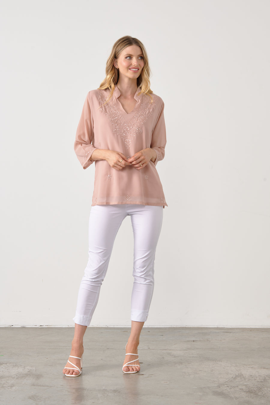 HOLMES & FALLON | Hand Beaded Blouse