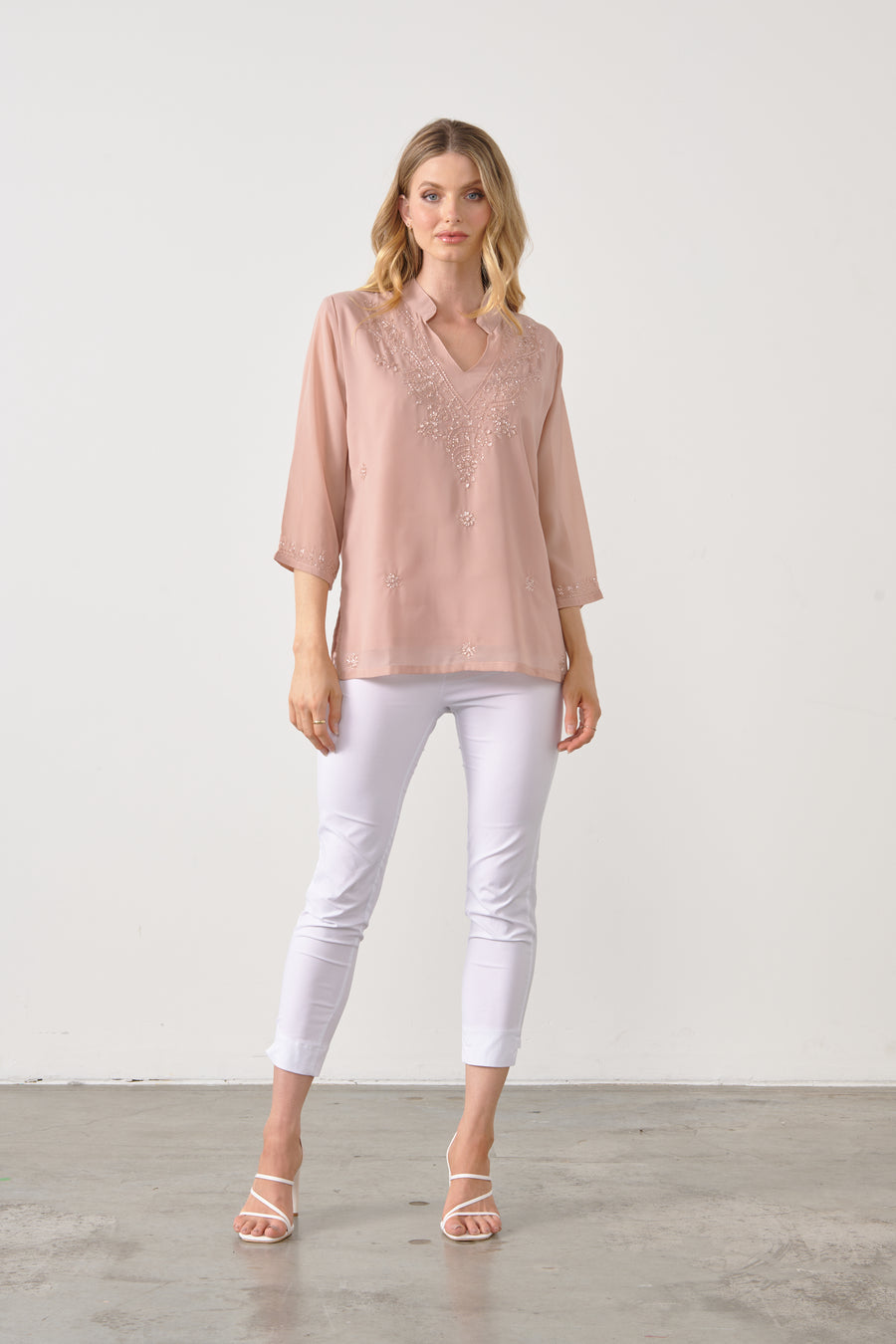 HOLMES & FALLON | Hand Beaded Blouse