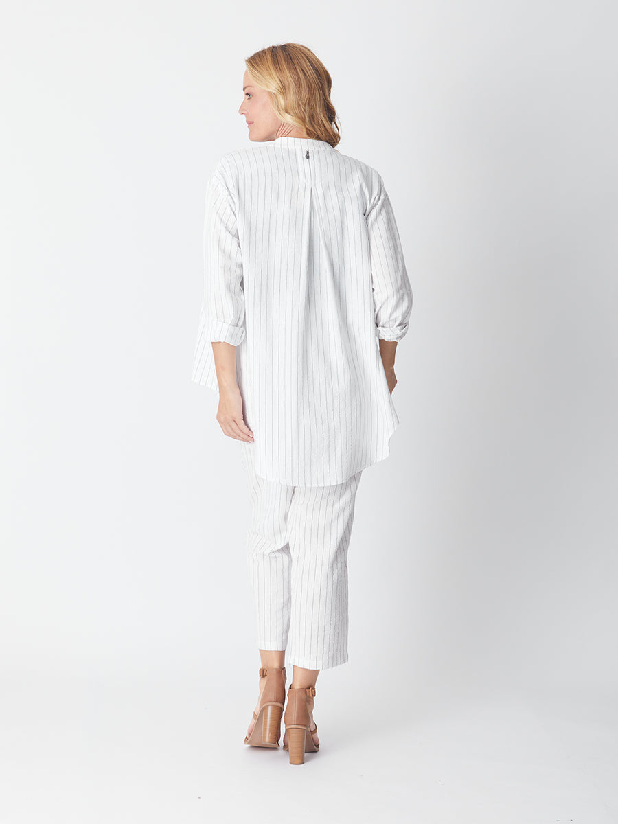 LUNA SKY | Stripe Shirt Jacket